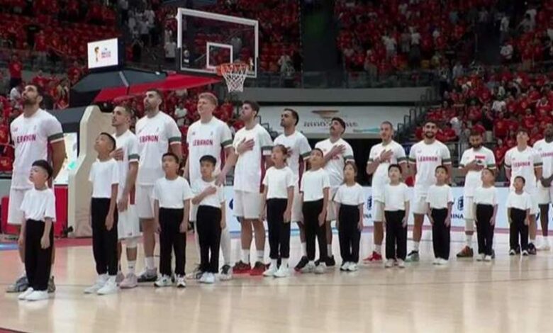 آداء رائع لأبطال منتخب لبنان لكرة السلة رغم الخسارة في الصين -…