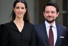 الأمير الحسين والأميرة رجوة يستقبلان الأمير عبد المتين وزوجته أنيشا وابنتهما زهرة