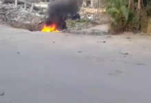 بالفيديو | غارة إسرائيلية بمسيّرة تستهدف دراجة نارية في النبطية الفوقا