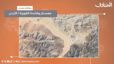 بطاقة هدف: قاعدة ومعسكر القويرة / الأردن