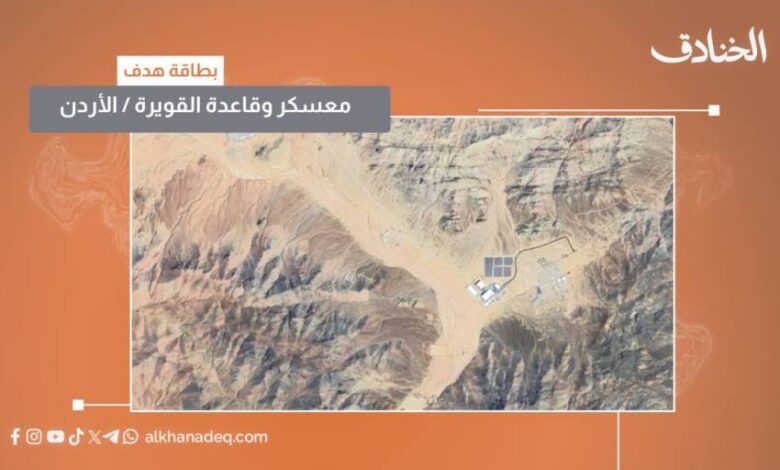 بطاقة هدف: قاعدة ومعسكر القويرة / الأردن