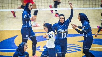 حصلت سيدات إيران على المركز الرابع لأول مرة في بطولة آسيا للكرة الطائرة