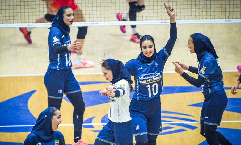 حصلت سيدات إيران على المركز الرابع لأول مرة في بطولة آسيا للكرة الطائرة