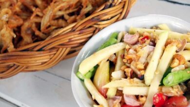 سلطة بطاطس عيدان