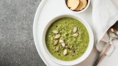 شوربة اللوز والكرفس
