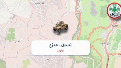 عاجل: رصد تسلل مدرّع فوق أرنون