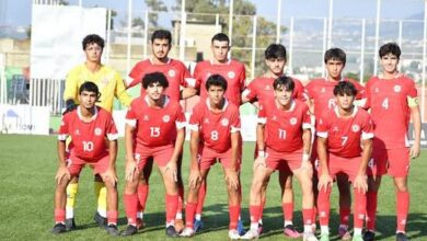 منتخب لبنان للناشئين إلى نصف نهائي بطولة غرب آسيا