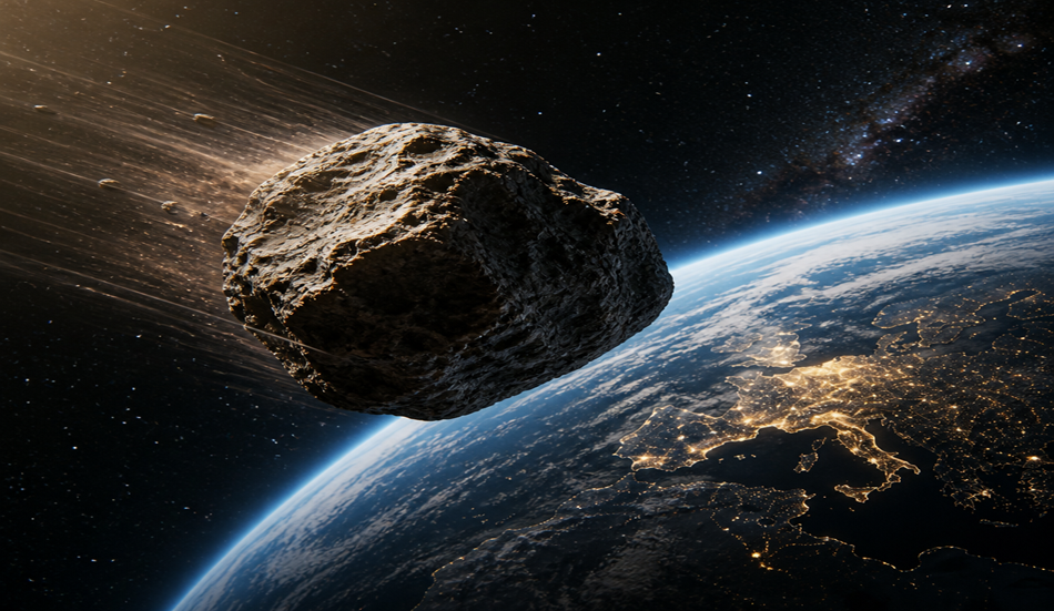 “قفزة برغوث” على حافة الهاوية.. كويكب بطاقة 65 ألف قنبلة نووية يمر قرب الأرض - صورة مميزة “قفزة برغوث” على حافة الهاوية.. كويكب بطاقة 65 ألف قنبلة نووية يمر قرب الأرض