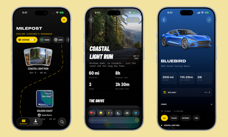 Indie App Spotlight: “Milepost” عبارة عن مجلة قيادة تحفظ ذكرياتك على الطريق