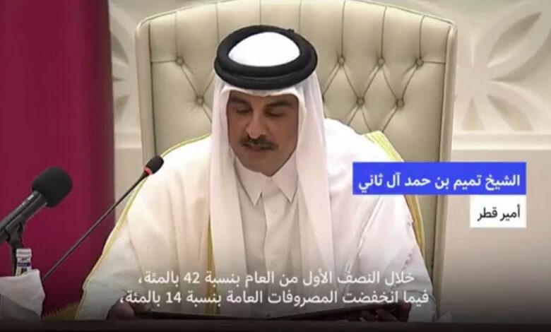أمير قطر: الحرب خفّضت إيرادات الدولة 42% وعطّلت جزءًا مهمًا من صادراتها
