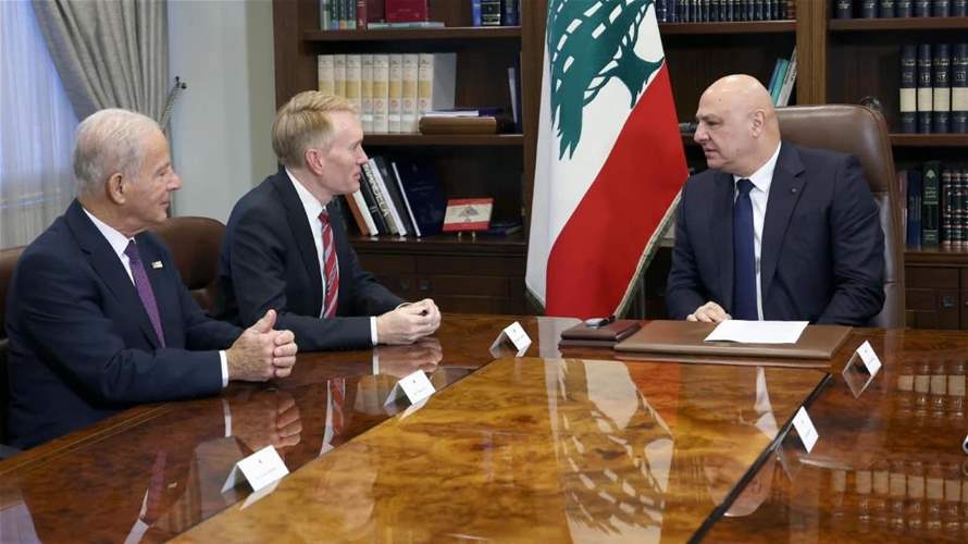 الرئيس عون بحث مع السيناتور الأميركي لانكفورد في التطورات في الجنوب…