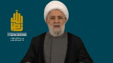 الشيخ نعيم قاسم: تحرير الجنوب اللبناني نراه أمام أعيننا