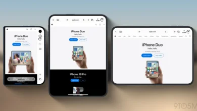 تستكشف Apple حل مشكلة تخطيط Safari الضيق على الشاشة الخارجية لجهاز iPhone Duo