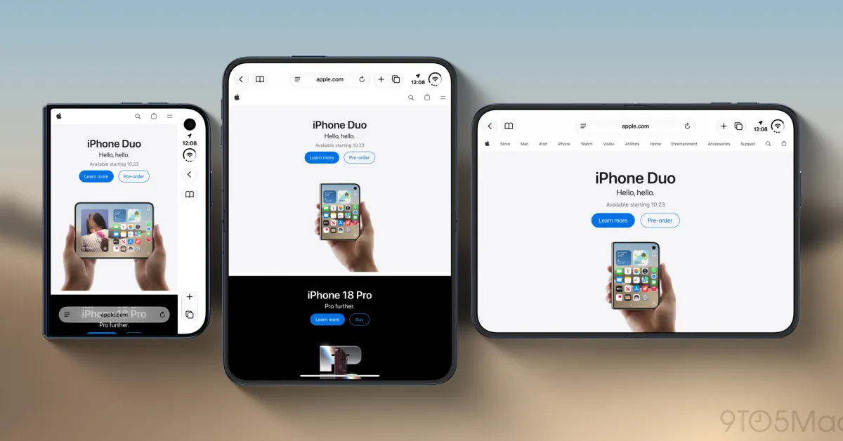 تستكشف Apple حل مشكلة تخطيط Safari الضيق على الشاشة الخارجية لجهاز iPhone Duo - صورة مميزة تستكشف Apple حل مشكلة تخطيط Safari الضيق على الشاشة الخارجية لجهاز iPhone Duo