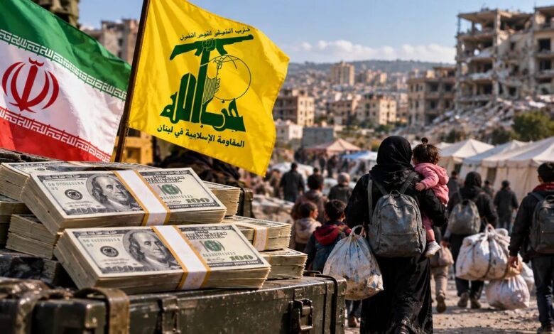 تقرير عن تمويل إيراني مزعوم لحزب الله لمساعدة النازحين اللبنانيين…