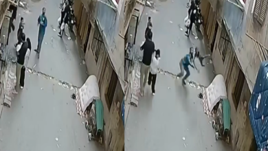 ثانية حاسمة.. شاب ينقذ طفلا من سقوط مروع في مصر (فيديو)