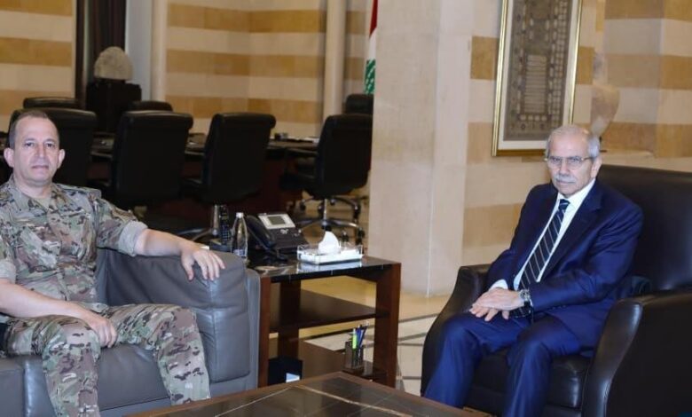 سلام يبحث مع قائد الجيش ملف المتفجرات ويشدّد على كشف المتورطين -…