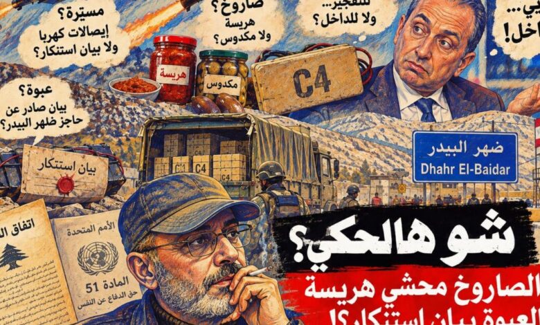 شو هالحكي | يا ريشار، الصاروخ محشي هريسة والعبوة بيان استنكار؟!
