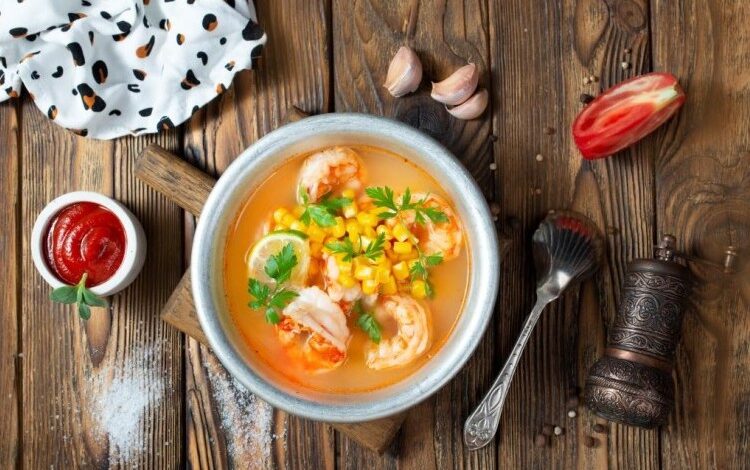 شوربة الروبيان الصحية