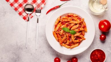 طريقة عمل باستا بصوص الفلفل الأحمر المشوي – وصفات طبخ