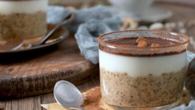 طريقة عمل بودينج القهوة الصحي – حلويات – حلويات باردة