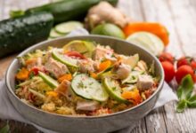 طريقة عمل دجاج بالزنجبيل والخضروات مع الكينوا لمحاربة سرطان الثدي – وصفات طبخ – وصفات دجاج