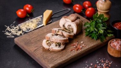 طريقة عمل رولات الدجاج بحشوة الفطر – وصفات طبخ – وصفات دجاج