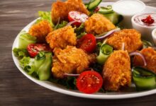 طريقة عمل سلطة بوب كورن الدجاج – السلطات – وصفات دجاج
