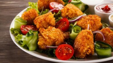 طريقة عمل سلطة بوب كورن الدجاج – السلطات – وصفات دجاج