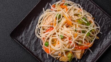 طريقة عمل نودلز بالدجاج والخضار – وصفات طبخ – وصفات دجاج