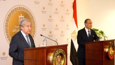 من مصر، أمين عام الأمم المتحدة يحذر من شبح التطهير العرقي في الضفة الغربية المحتلة
