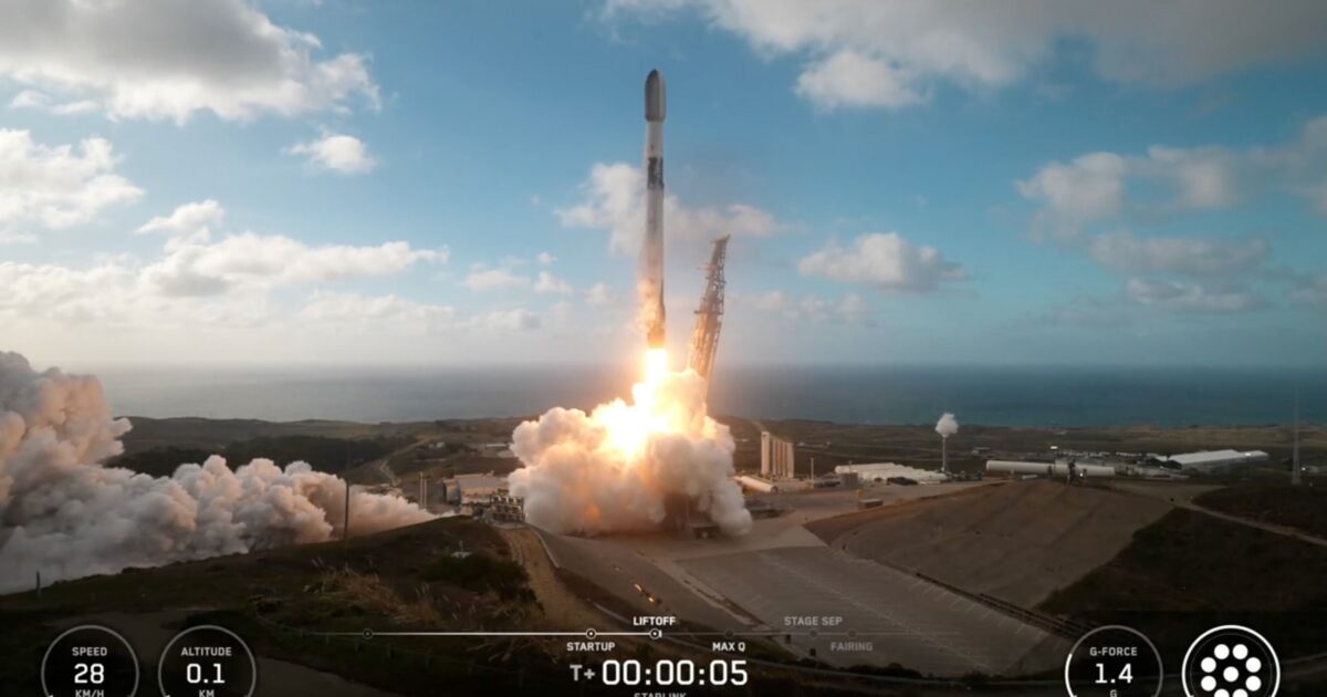 SpaceX تطلق أقمار Starlink الصناعية من كاليفورنيا مع تباطؤ إيقاع Falcon 9 (صور)