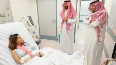 إصابة لاعبة سعودية جراء الهجمات الحوثية (صورة)