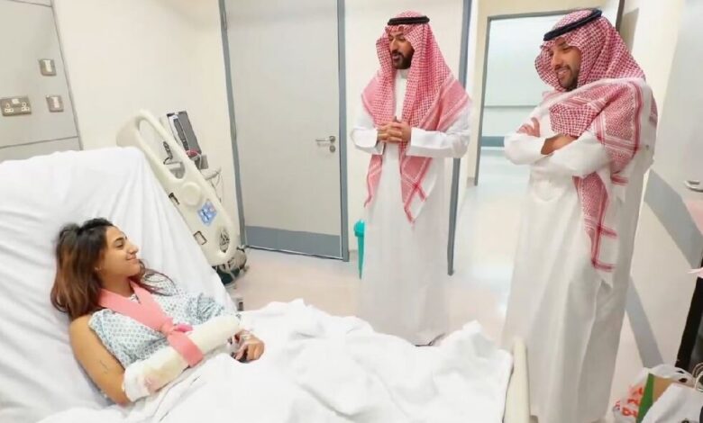 إصابة لاعبة سعودية جراء الهجمات الحوثية (صورة)