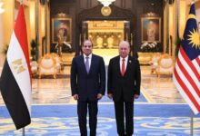 السيسي يؤكد مركزية القضية الفلسطينية وملك ماليزيا يشيد بالدور المصري الإقليمي