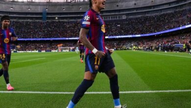 رافينها يستهدف رقما قياسيا في مباراة برشلونة وليفانتي