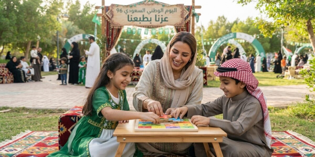 شاركي طفلك متعة التحدي بألغاز عن اليوم الوطني السعودي 96 - صورة مميزة شاركي طفلك متعة التحدي بألغاز عن اليوم الوطني السعودي 96