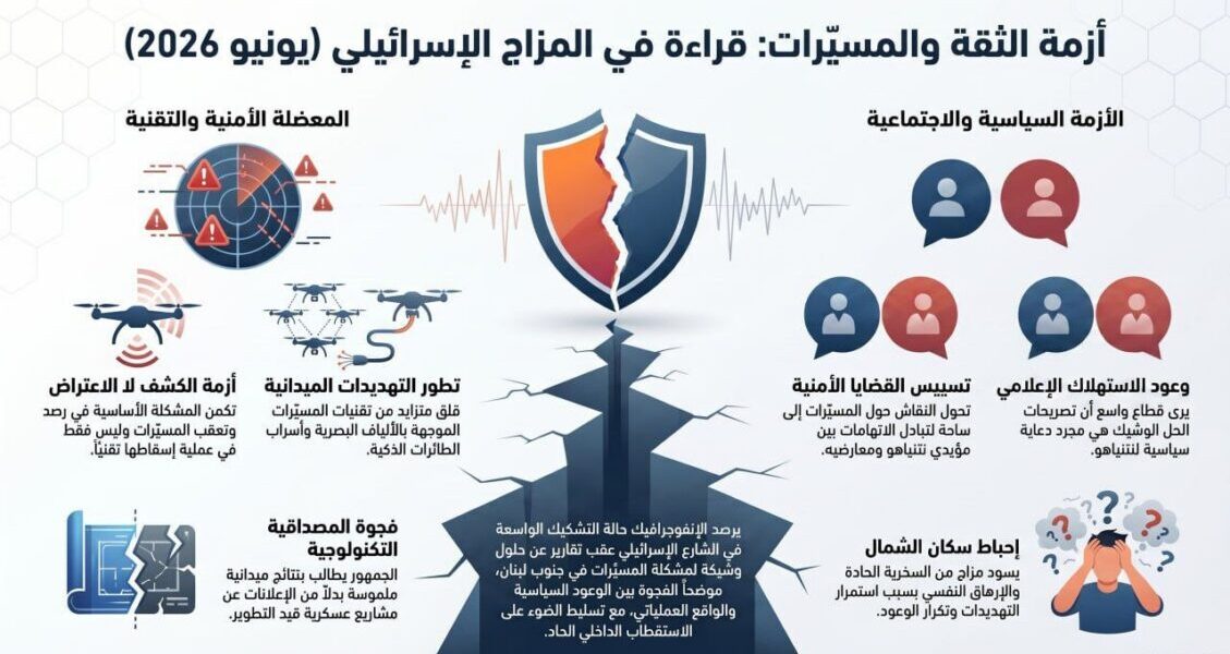 عاجل | أزمة الثقة والمسيرات: قراءة في المزاج الاسرائيلي - صورة مميزة عاجل | أزمة الثقة والمسيرات: قراءة في المزاج الاسرائيلي