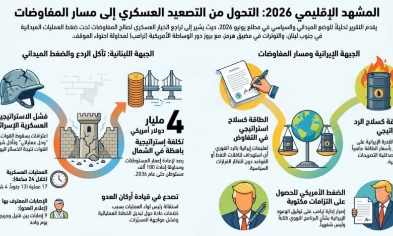 عاجل | المشهد الاقليمي: التحول من المسار العسكري الى المفاوضات
