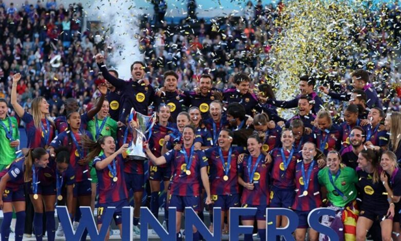 عاجل | برشلونة يتوج بلقب دوري الأبطال للسيدات بفوز كاسح على ليون