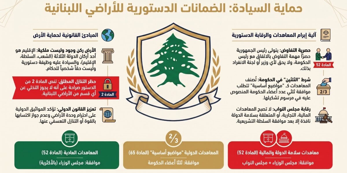 عاجل | حماية السيادة: الضمانات الدستورية للأراضي اللبنانية