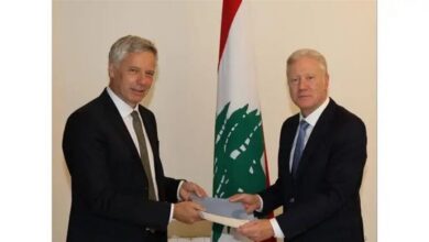 عاجل | سفيرا ألمانيا والسويد يسلّمان أوراق اعتمادهما في بيروت