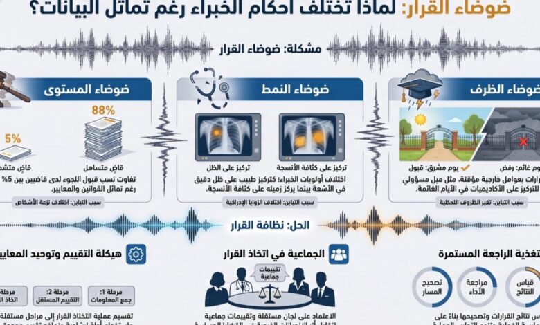 عاجل | “ضوضاء القرار”.. لماذا يختلف الخبراء برغم امتلاكهم المعطيات نفسها؟