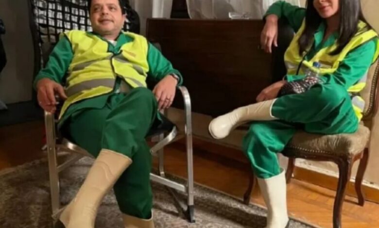 عاجل | فيلم الجواهرجي… أحمد السعدني يتدخل لحل أزمات محمد هنيدي ومنى زكي الزوجية