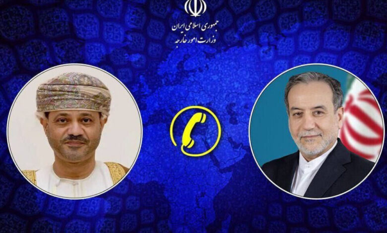 عاجل | وزيرا خارجية إيران وسلطنة عمان يبحثان آخر التطورات الإقليمية