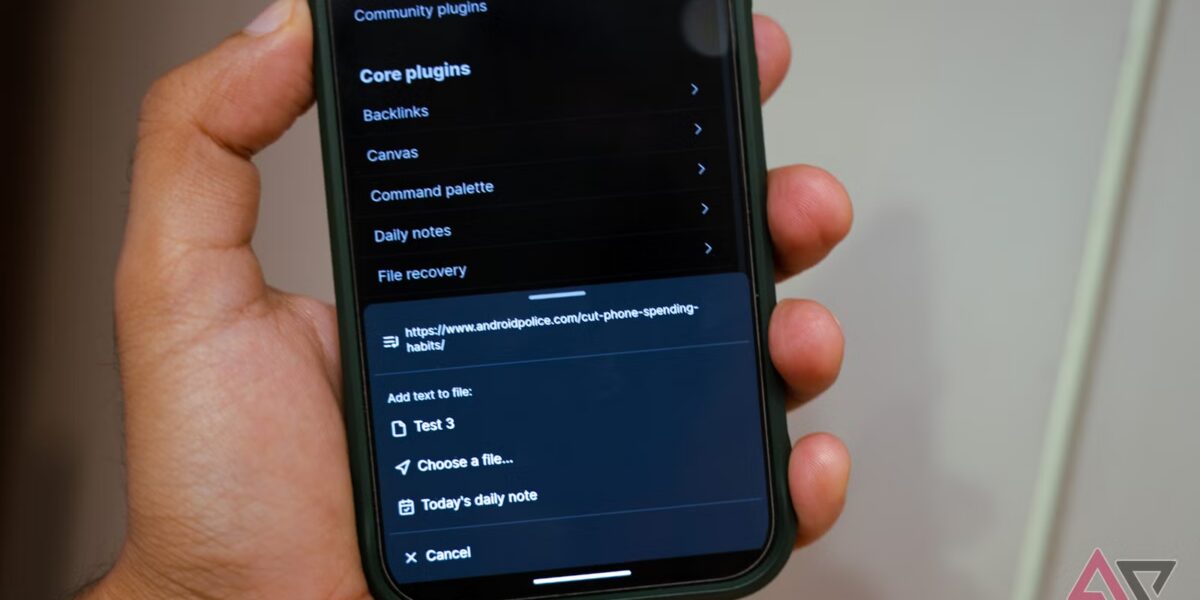 عاجل | يبدو تطبيق الهاتف المحمول الخاص بشركة Obsidian غير مكتمل حتى تقوم بإضافة هذه المكونات الإضافية الخمسة للمجتمع