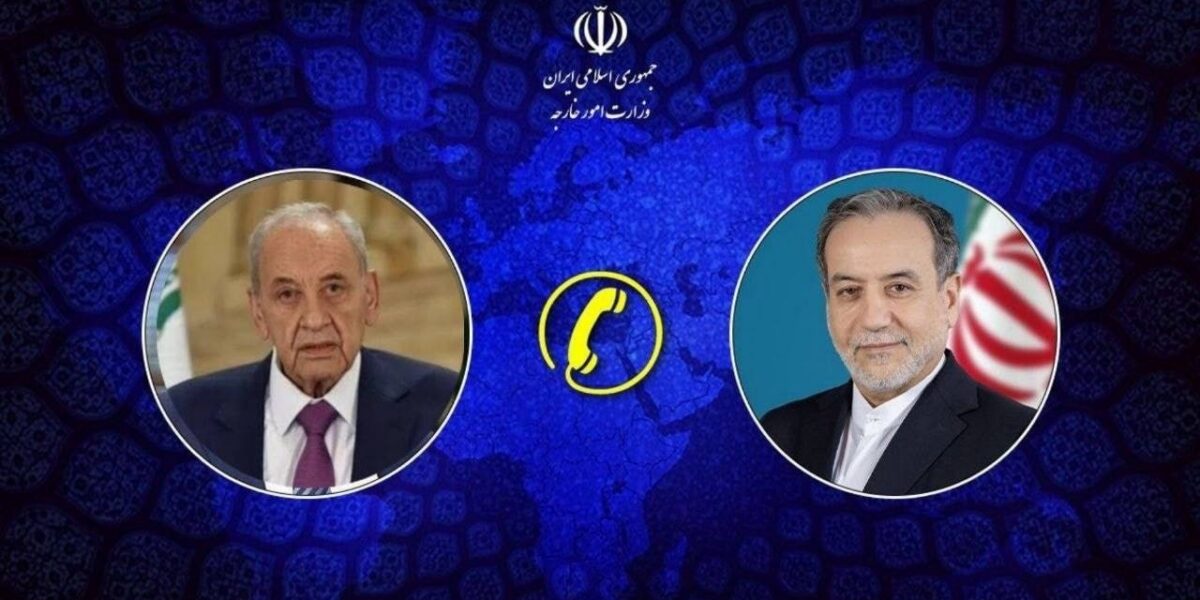 عراقجي يبحث مع الرئيس بري آخر التطورات الإقليمية وأوضاع جنوب لبنان
