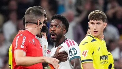 فاز ريال مدريد على فياريال 1-0 لكن فينيسيوس طرد بسبب شد الشعر | كرة القدم