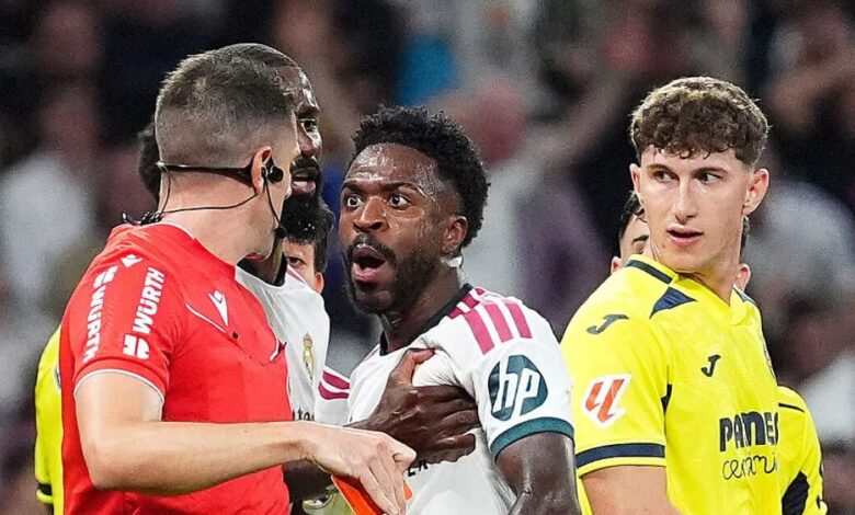 فاز ريال مدريد على فياريال 1-0 لكن فينيسيوس طرد بسبب شد الشعر | كرة القدم