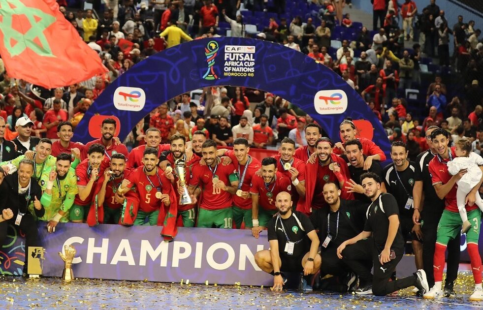 فض الشراكة مع مصر.. منتخب المغرب بطلا لإفريقيا للصالات للمرة الرابعة (فيديو) - صورة مميزة فض الشراكة مع مصر.. منتخب المغرب بطلا لإفريقيا للصالات للمرة الرابعة (فيديو)